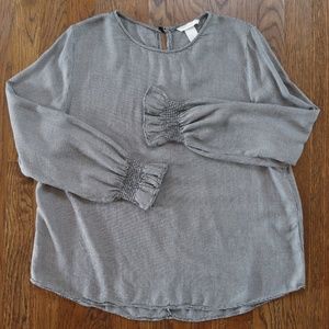 H&M Ruffled Sleeve Blouse